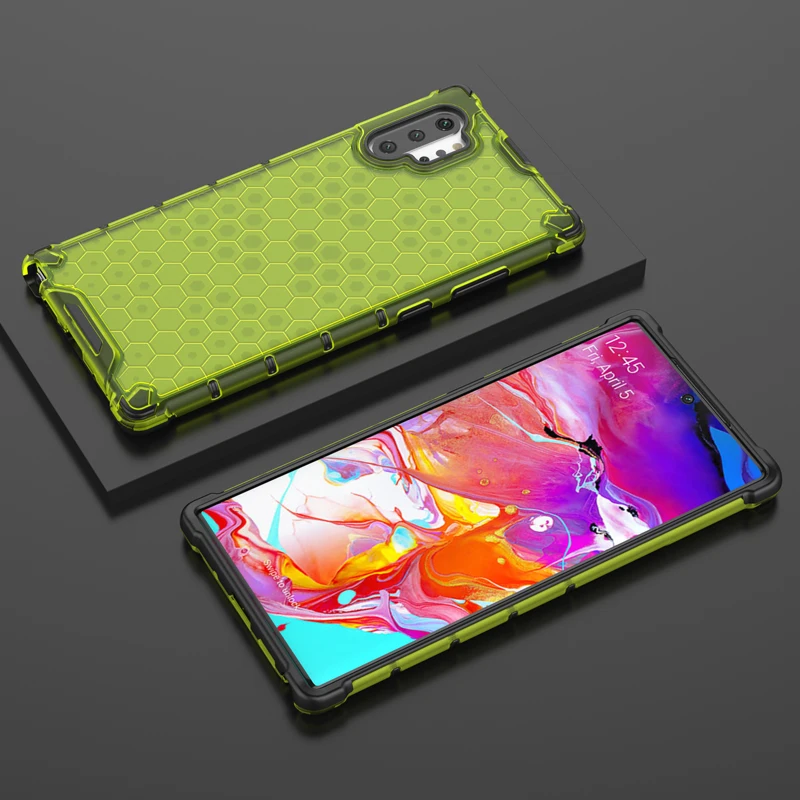 Для samsung Galaxy Note 10 Plus ультра ударопрочный защитный силиконовый бампер для телефона