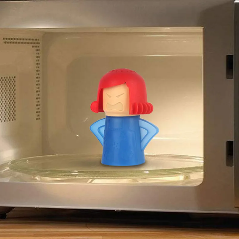Angry Mama Microwave Cleaner Easily Cleans Microwave Oven Steam Cleaner Appliances for Kitchen Refrigerator Cleaning