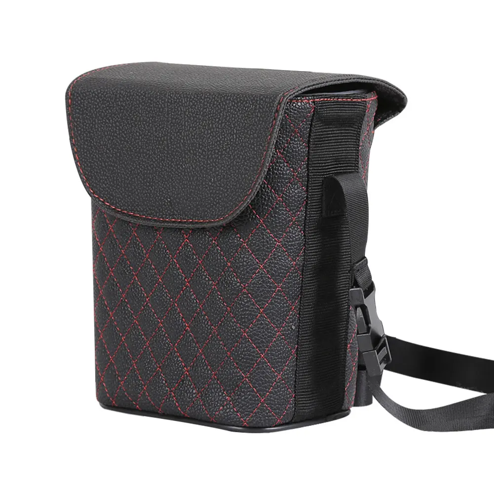 

Easy Install Detachable Hanging Holder Car Trash Can Large Capacity Waterproof Space Saving Storage Universal Garbage Bin