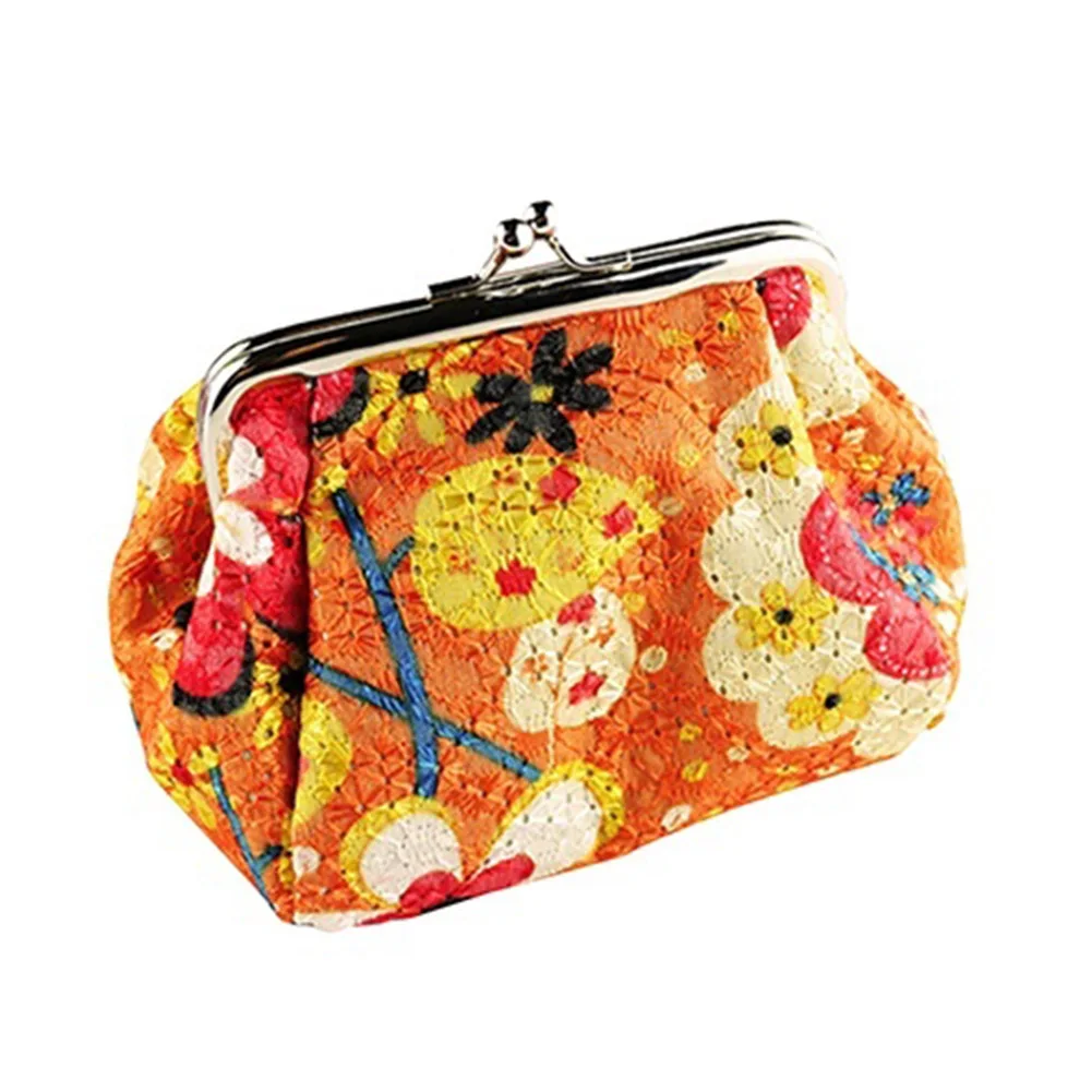 

Ethnic Style Coin Purse Women Embroidered Case Wallet Card Keys Pouch Coin Purse Vintage Flower Wallet Bags