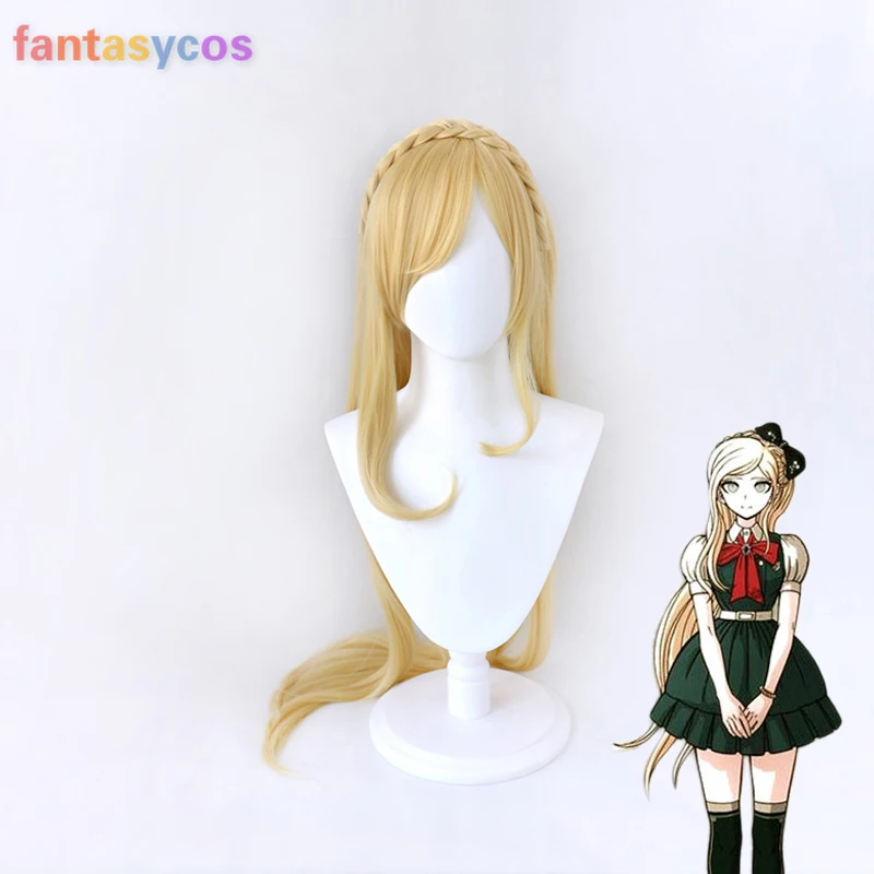Термостойкие синтетические волосы Danganronpa Dangan Ronpa Sonia Nevermind длинная оплетка блонд