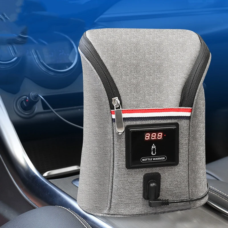 Новая Автомобильная двойная бутылка теплая сумка для молока USB грелка воды