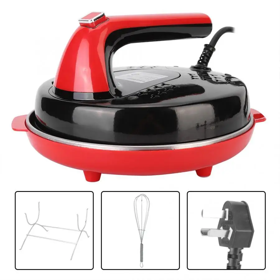 

220V Non-stick Electric Crepe Maker Pizza Pancake Baking Pan Griddle Automatic Spring Roll Pie Frying Steak Cooker Roaster