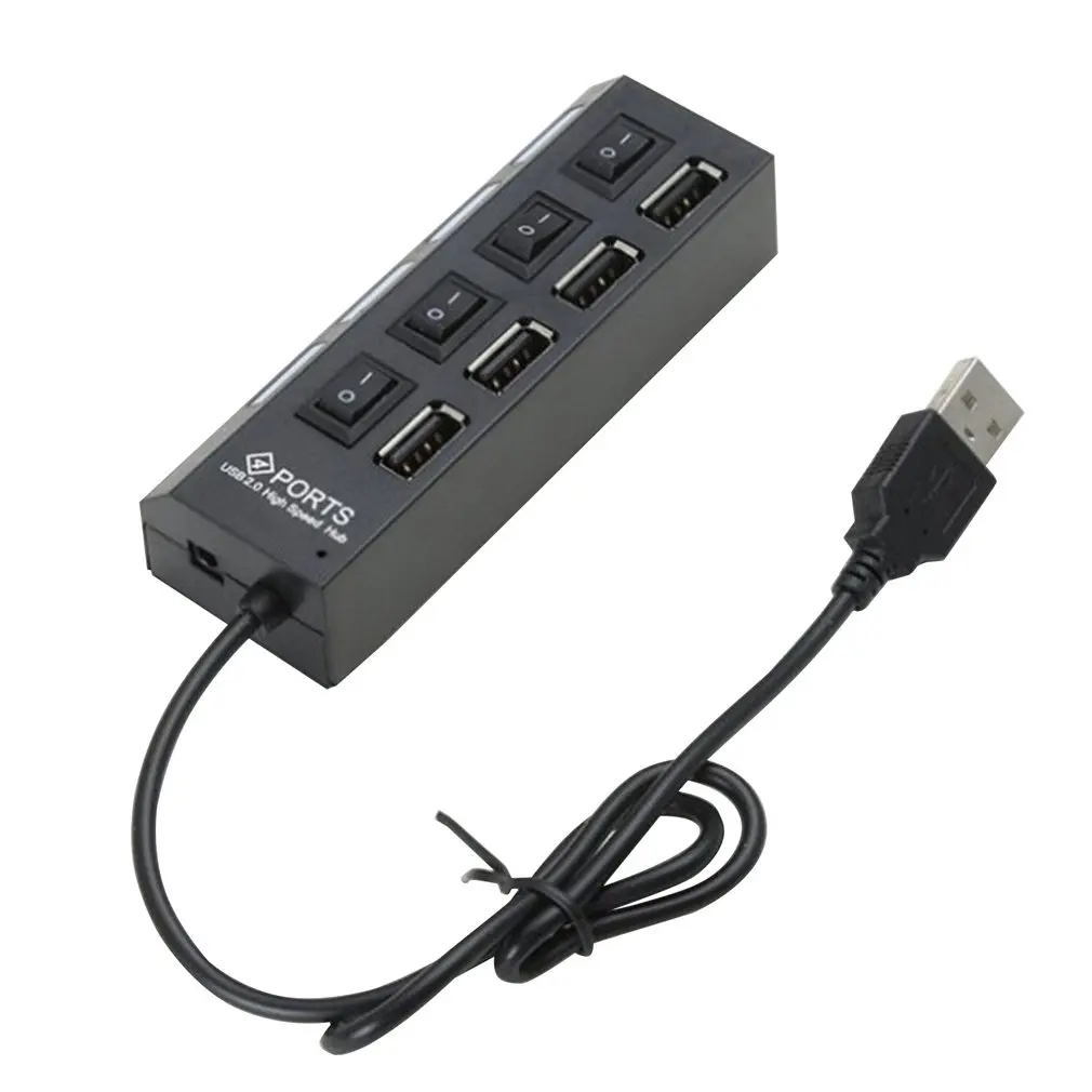 

4 Port USB3.0 Hub High Speed 5Gbps USB Hub With Individual On/Off Switch USB HUB Splitter Adapter For Windows Laptop PC