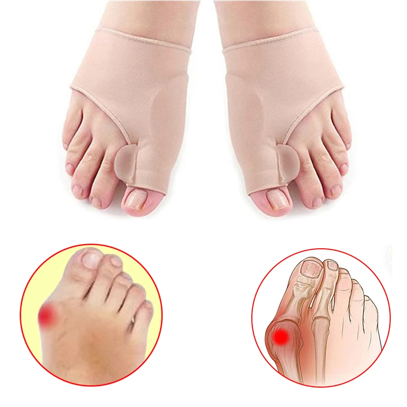 10Pair Big Bone Orthopedic Bunion Correction Pedicure Sock Silicone Hallux Valgus Corrector Brace Toes Separator Feet Care Tools