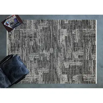 

Apex Loft 3 'x 5' Polypropylene Grey Runner Rug