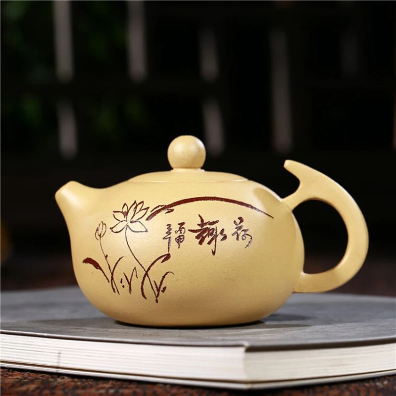 

280ML yixing teapot zisha xishi tea pot handmade kettle purple clay drinkware customized gifts suit tieguanyin puer