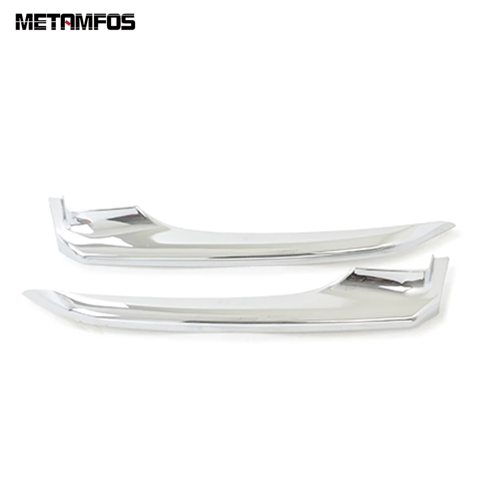 ABS Chrome Plastic Для Toyota Camry SE XSE углеродное волокно передний бампер литья отделка украшения внешние аксессуары для стайлинга автомобилей - Цвет: ABS Chrome Plastic