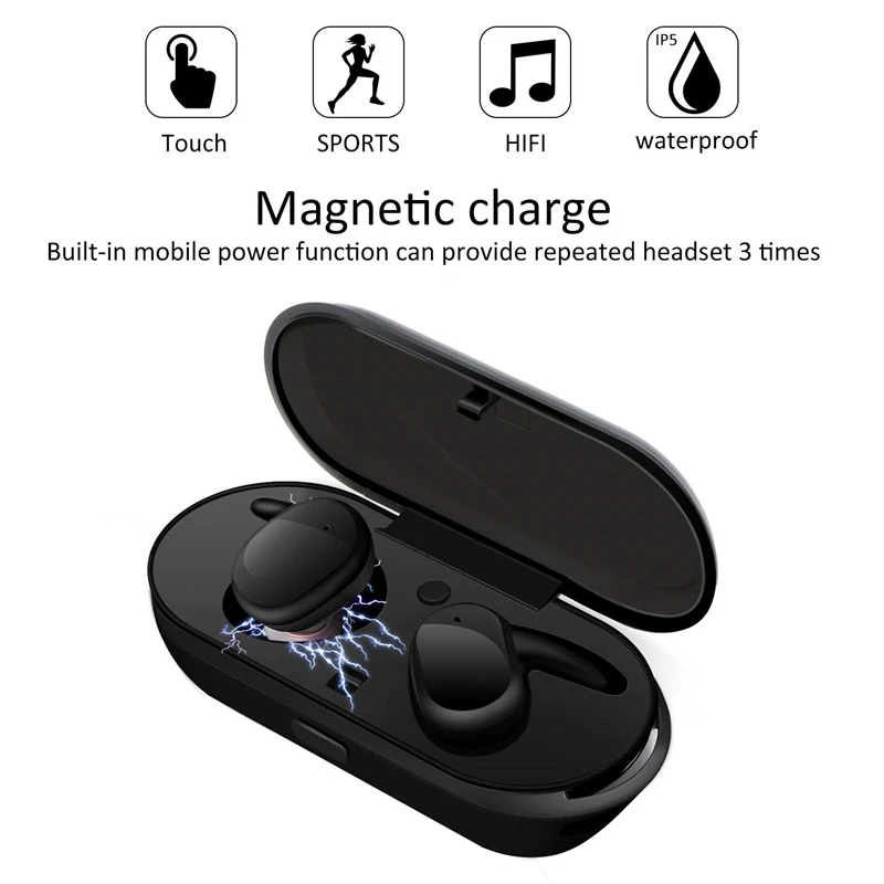 TWS беспроводные Bluetooth-наушники гарнитура с шумоподавлением игровые наушники