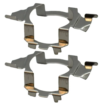 

1 Pair H7 Adapter Car Headlight Base Silver Replacement Mount Vehicle Led Socket Stand Anti-Corrosion Metal For Mercedes