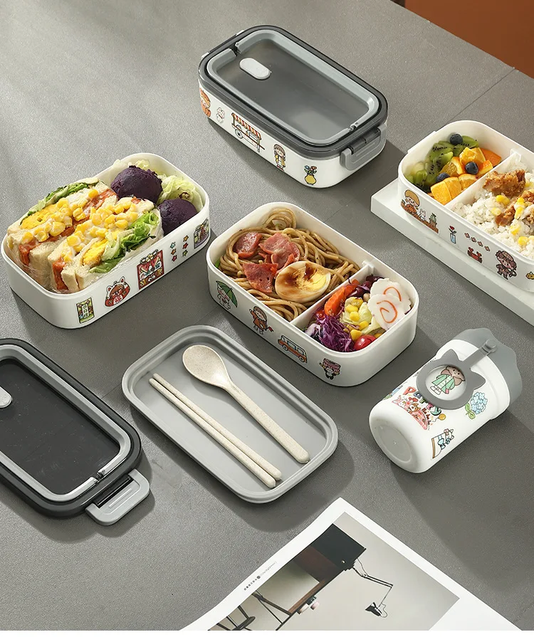 Lunch Box Thermal Food Container Bento Box Microwave Safe Lunchbox School Child Food Storage Kid's Lunch Box With Compartments