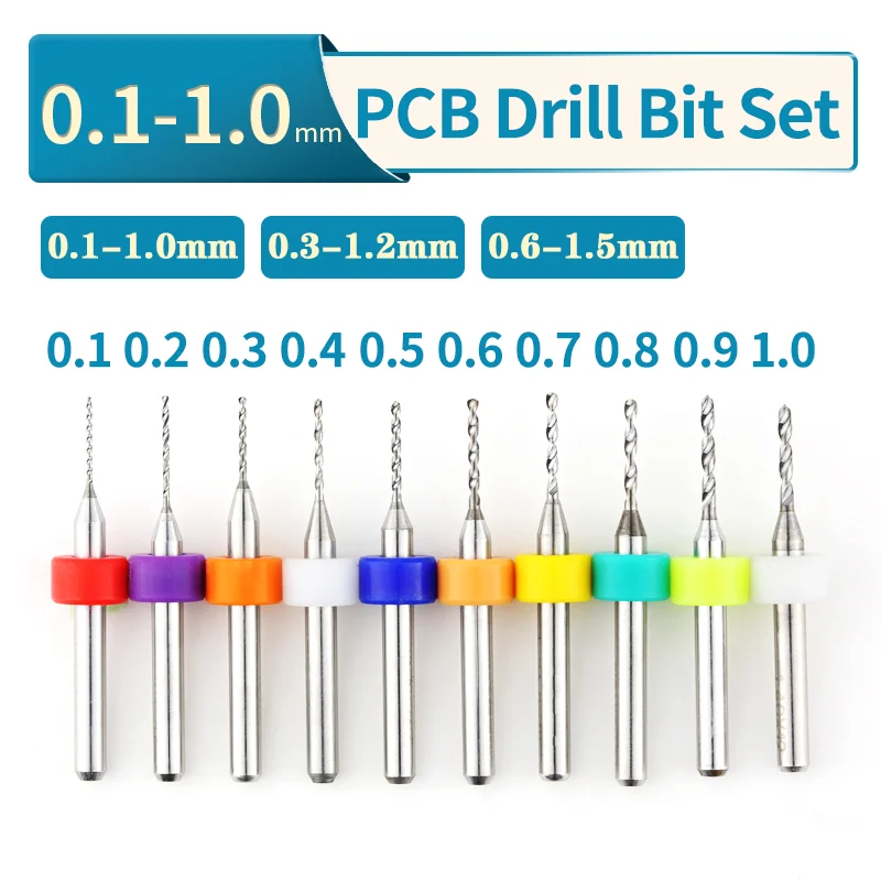 Carbide Micro Drill Bits Mini Cnc Drilling Bit Set Print Circuit Board