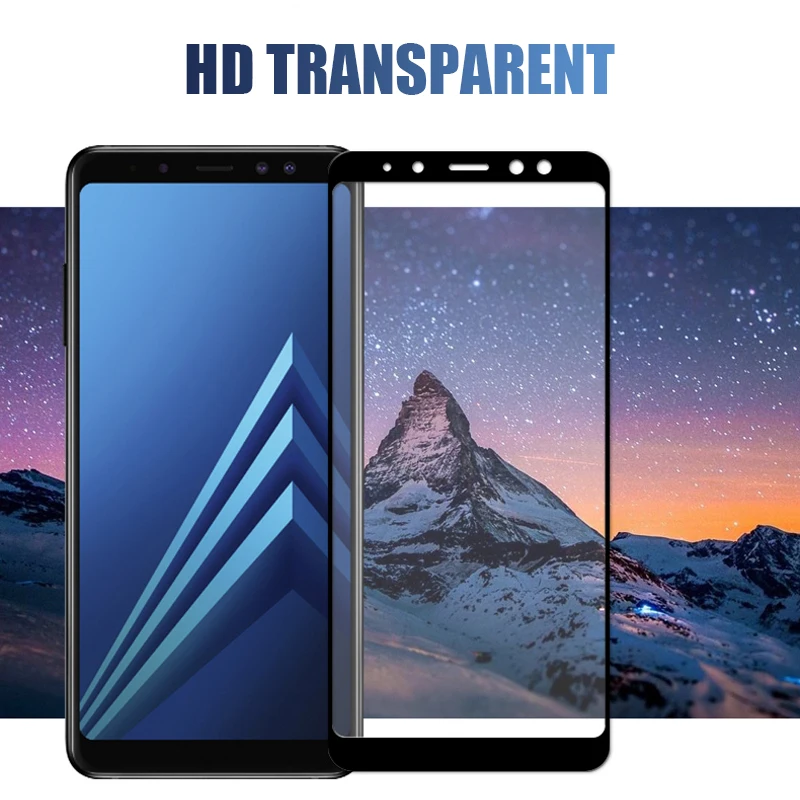 9D Защитное стекло для samsung Galaxy A6 A8 Plus A7 A9 закаленное стекло для samsung A3 A5 A7 Защитная пленка для экрана