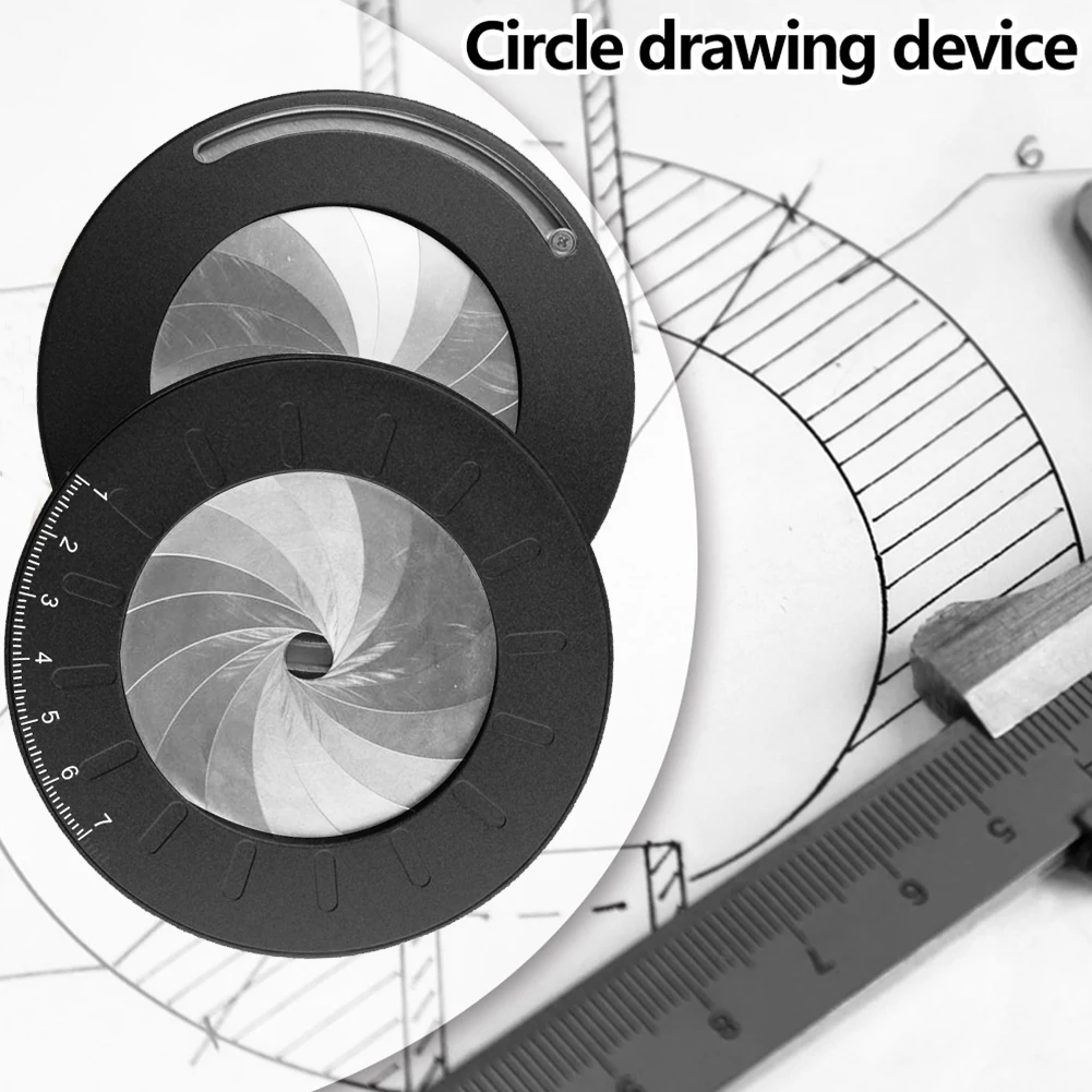 Металлическая линейка для рисования вращающийся инструмент черчения круга