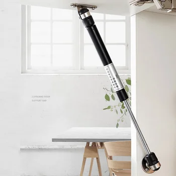 

1PC Stainless Iron Door Closer Furniture Cabinet Door Stay Soft Close Hinge Hydraulic Gas Lift Strut Support Rod Pressure 100N