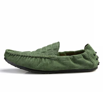 

Mocassin Homme Chaussure Homme Crocodile Leather Casual SueLeather Driver Slip On Zapatos Zapatos Para Hombre
