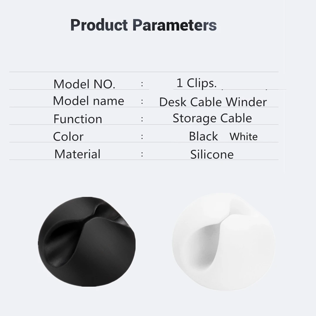 Cable Organizer Silicone USB Cable Winder Flexible Management Clips for Mouse Earphone Holder cable organizer cable holder clips cable organizer ties