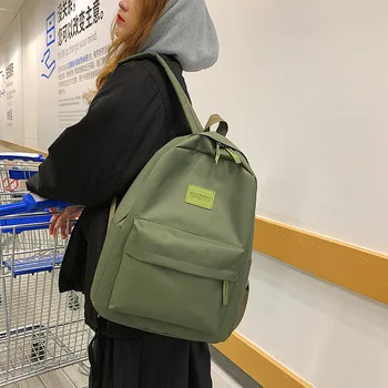 

Women's backpack bag 2020 new canvas bag Korean fashion all-around Travel Backpack student college style bag