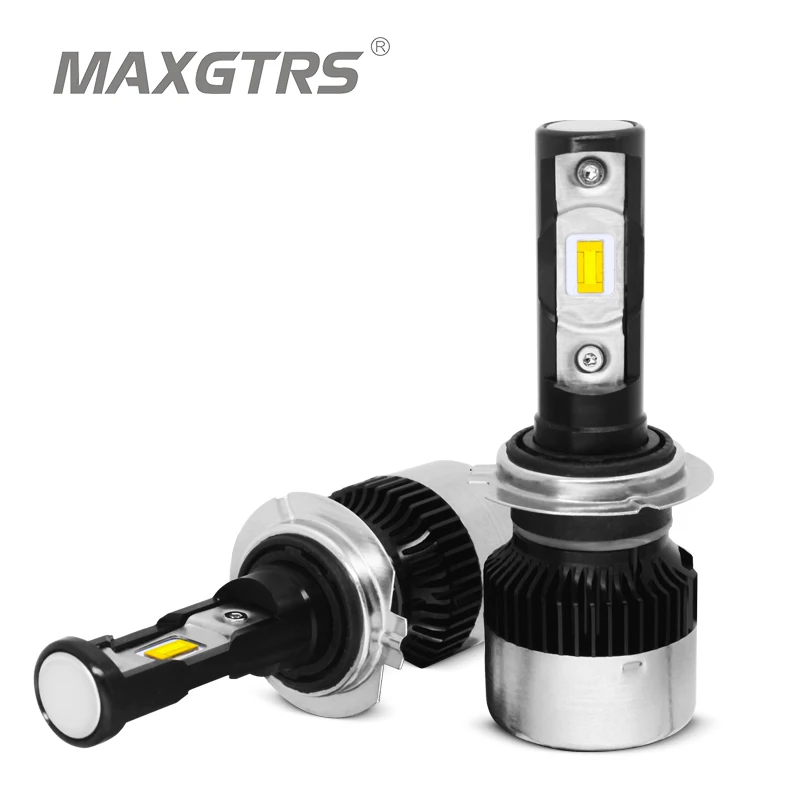 Светодиодные лампы для автомобильных фар MAXGTRS H7 H4 H11 H1 H3 9005 9006 9012 H8 HB3 HB4 70 Вт 880