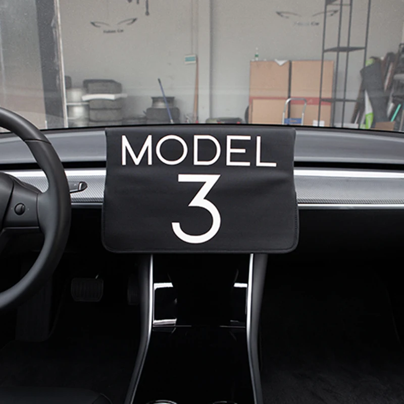 Центральная консоль дисплей рукав протектор для Tesla модель 3 зонт и защита экрана центральная консоль дисплей крышка рукав