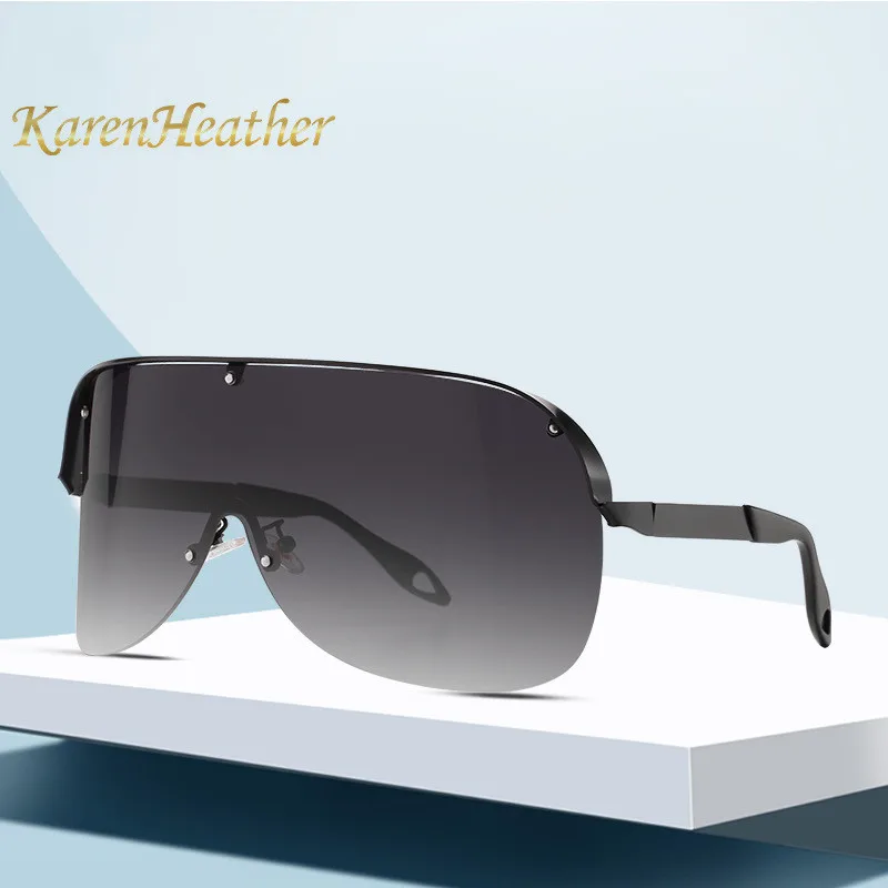 Новые женские модные мужские плоские ветрозащитные очки с капюшоном UV400 сексуальные женские солнцезащитные очки большого размера в форме маски