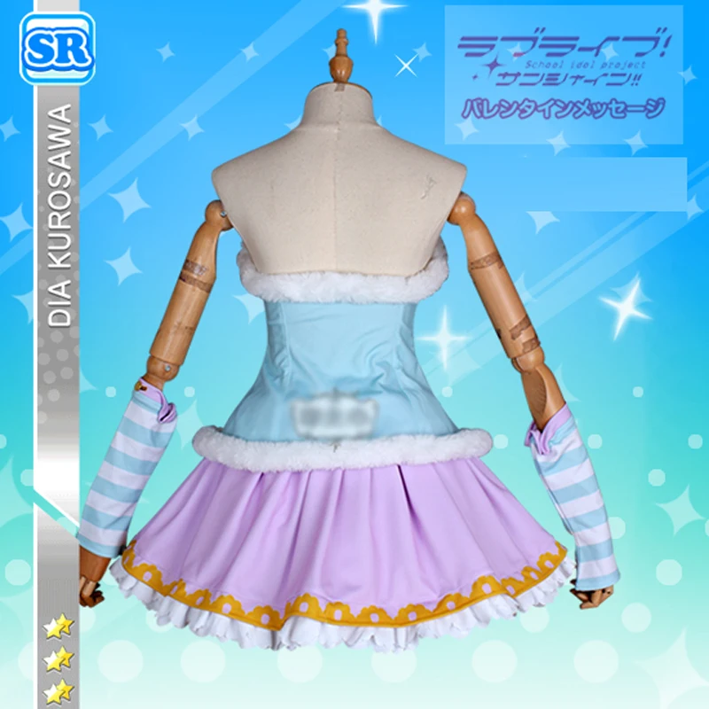 Индивидуальный размер, Lovelive Sunshine Aqours, Рождественский хор, Kurosawa Dia, костюм для косплея, платье, одежда в стиле аниме, наряды с крыльями