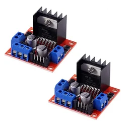 2 piezas L298N DC Dual h bridge Robot, Control de Motor paso a paso y módulo de accionamiento, potencia de coche inteligente MEGA R3 Mega2560