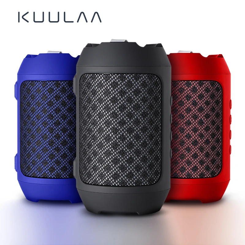 

KUULAA Bluetooth speaker Portable Wireless Loudspeakers For Phone Computer Stereo Music surround Waterproof Outdoor Speakers Box