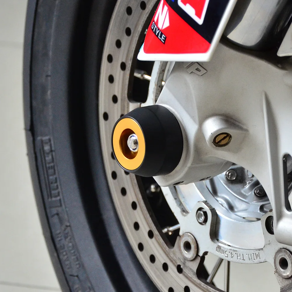 Для Triumph Daytona 675 675R 2013 Street Triple R RX- передний мост ползунок колеса защита от катастрофы