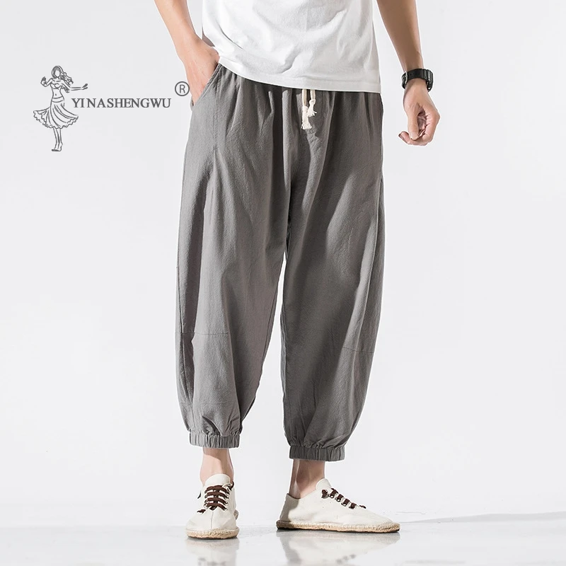 Pantalones cortos de estilo japonés para hombre, pantalones bombachos holgados con estampado Harajuku Yukata, traje tradicional asiático japonés - AliExpress Novedad y uso especial