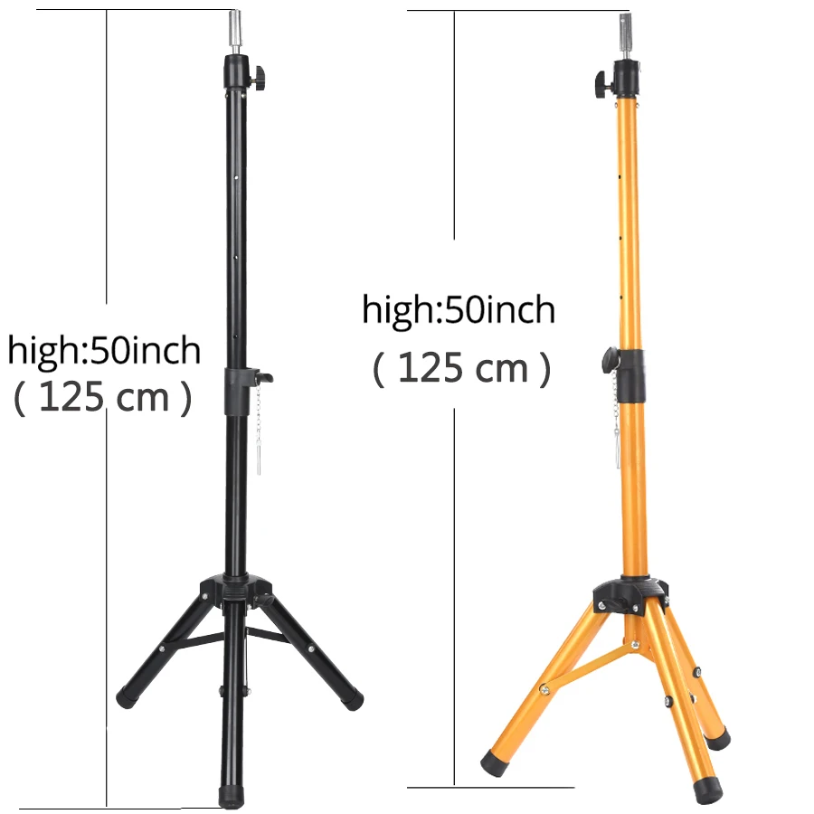 140cm High Tripod Stand for Wig Making Canvas Head Mannequin Head Styling  Practice Training Head Adjustable DIY Wig Accessories