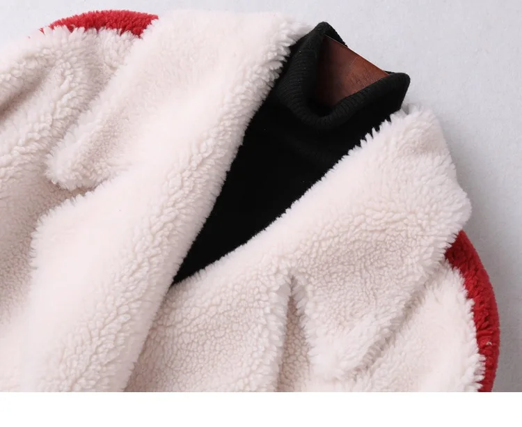Пальто из натурального меха, Женская шерстяная куртка, осенне-зимнее пальто, женская одежда, овечья овчина, топы, корейское винтажное манто Femme ZT4680