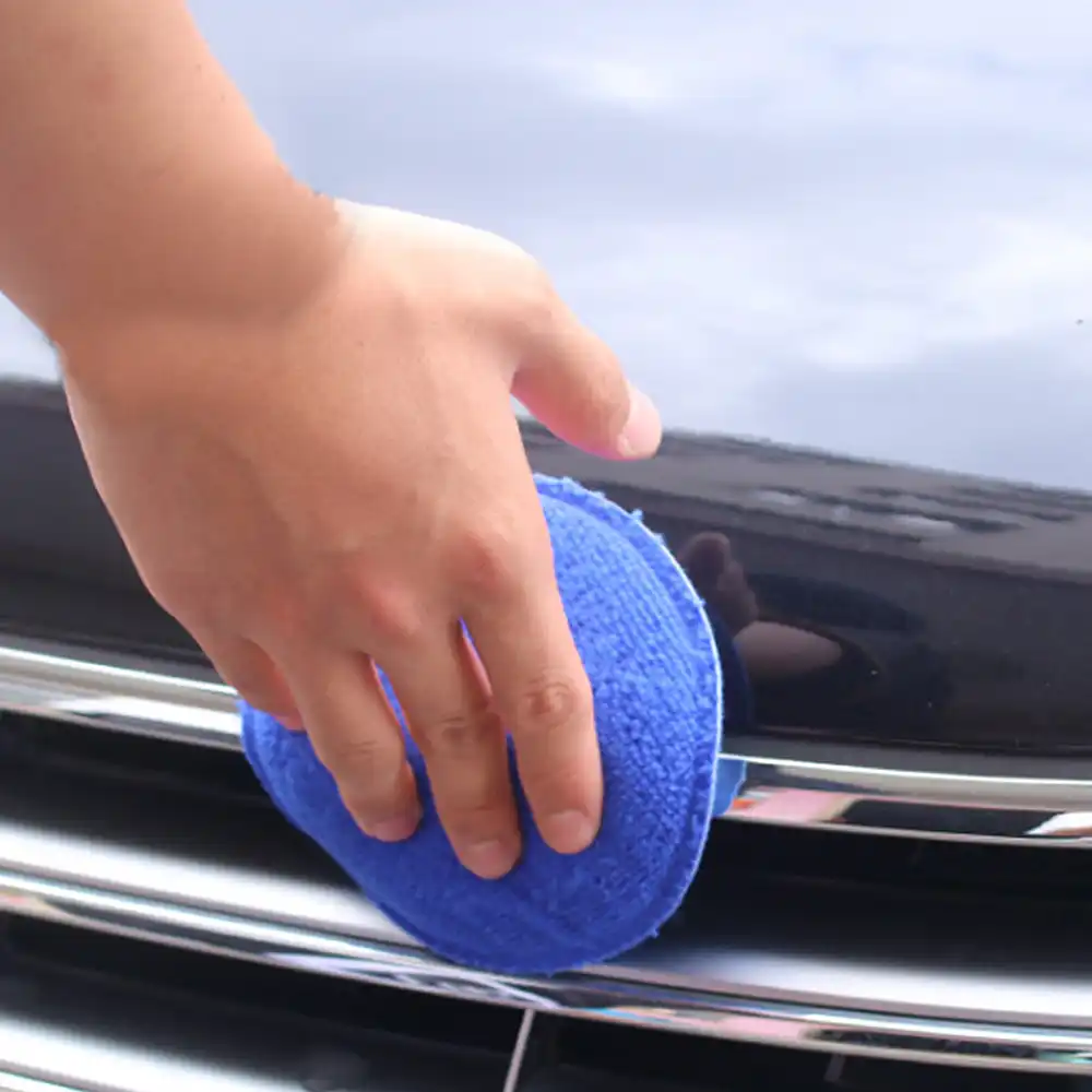 車のワックスがけスポンジブロックスポンジパッドとハンドル車のメッキクリスタル研磨ハンドツールキットポーランドアプリケーターパッドワックス車のクリーニング スポンジ 布 ブラシ Aliexpress