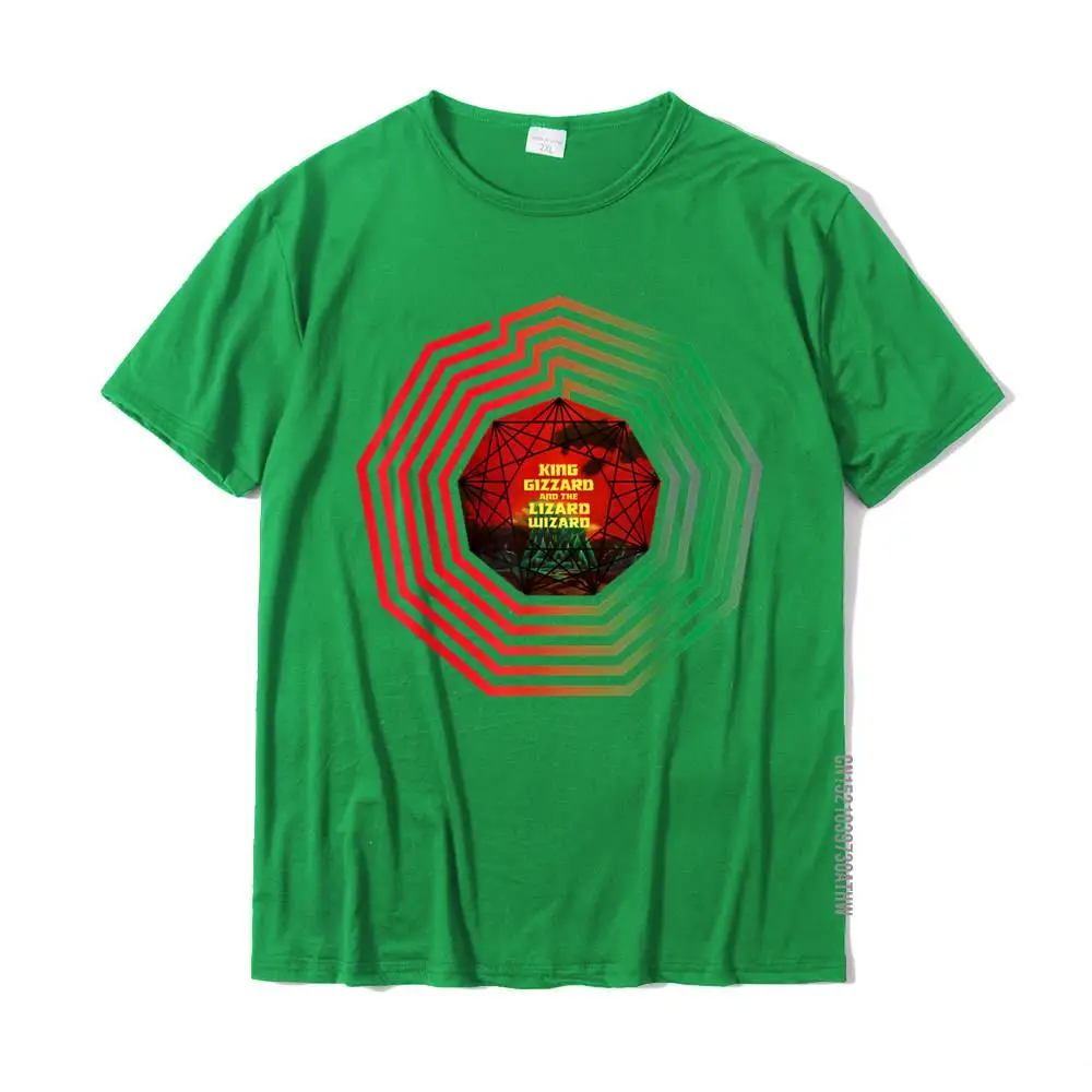 comfortable T Shirt Birthday Short Sleeve Newest Crew Neck 100% Cotton Tops & Tees Printed On T Shirt for Men Summer Fall King Funny Gizzard The Lizard Gift Wizard T-Shirt__MZ17926 green