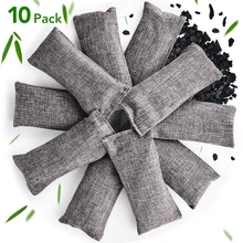 

10Pcs Bamboo Charcoal Bag Natural Deodorant Bag Dehumidification Air Purifying Bags Car Home Air Freshener Purifier