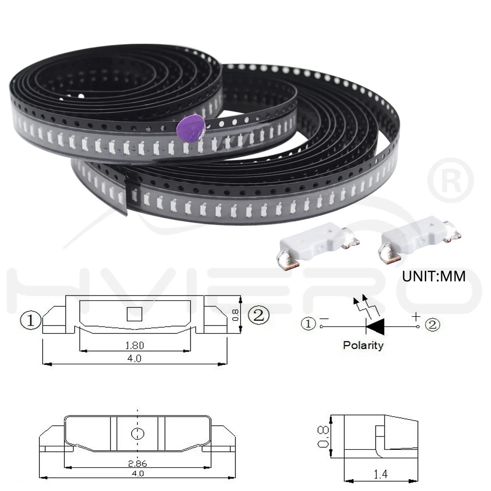 Hviero 335 SMT SMD Yellow Pink Orange White Red Green Blue Light Emitting Diode LED Lamp Bead Diodes chip light Emitting diodes