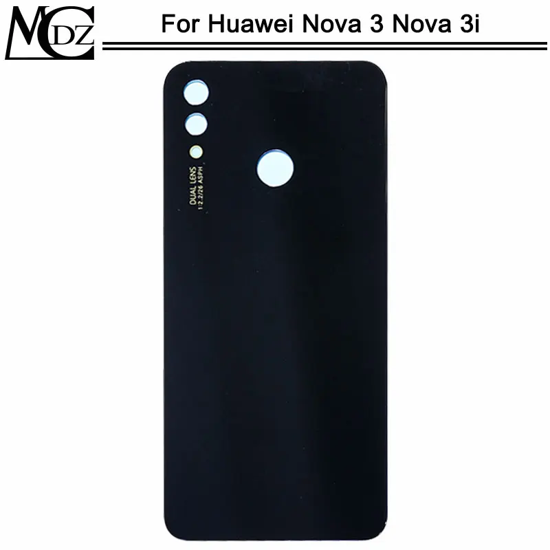Nova3 задний корпус крышка для huawei Nova 3 Nova 3i батарея задняя крышка Дверь задняя крышка клейкая наклейка - Цвет: Nova 3i Black