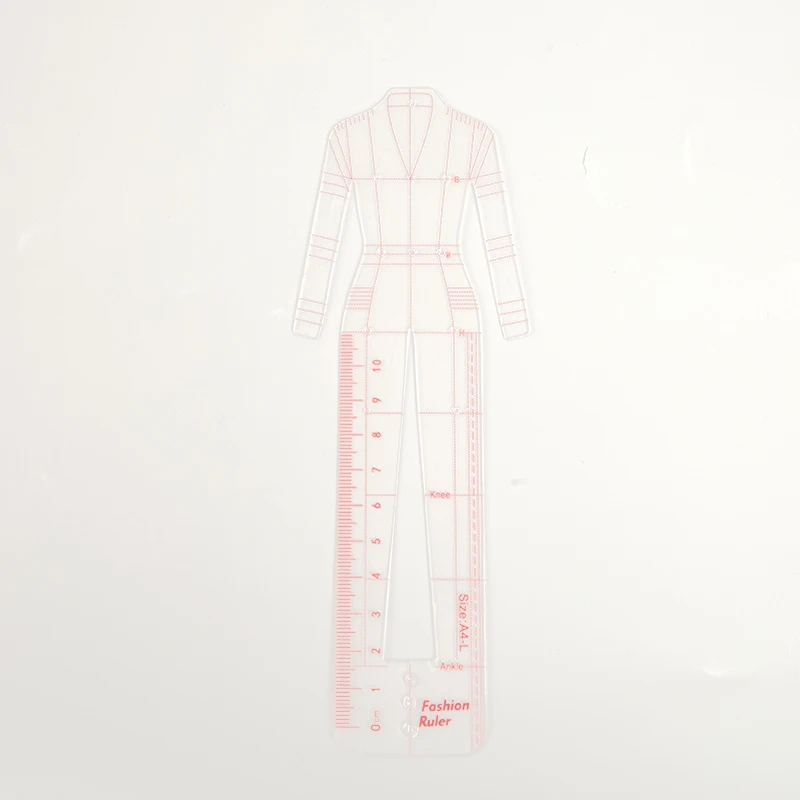 N2HAO Women Fashion Drawing Ruler Figure Drawing Template for Fashion Design Fashion Illustration Sketch Template Female