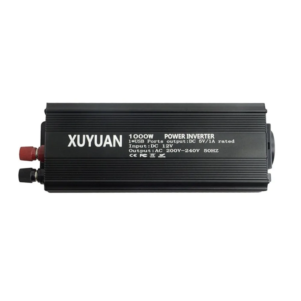 600W 12 V-220 V автомобильный Мощность преобразователь Зарядное устройство адаптер модифицированный синусоидный инвентор с USB Порты и разъёмы и штепсельная вилка европейского стандарта