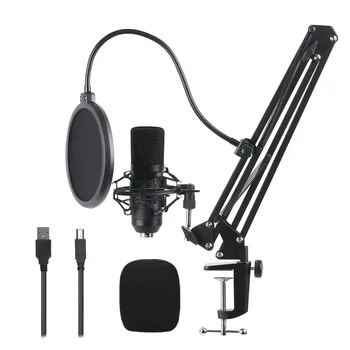 

BM700 Condenser Microphone USB Computer Microphone Set 192KHZ / 24Bit High Sampling Rate For Karaoke YouTube Live