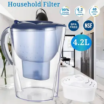 

AUGIENB 4.2L Alkaline Water Pitcher Filter 5 Ionizer Filtration System Household Water Purifier Home Healthy Drink Machine