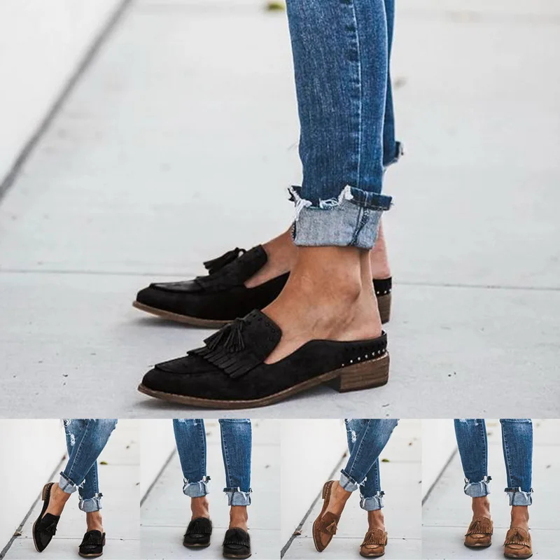 Women's flat shoes new women's shoes casual ballet flat shoes Loafer shoes with tassel women's shoes