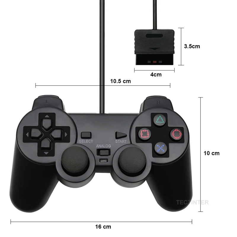 Wired Gamepad for Sony PS2 Controller for Mando PS2/PS2 Joystick for playstation 2 Vibration Shock Joypad Wired USB PC Controle