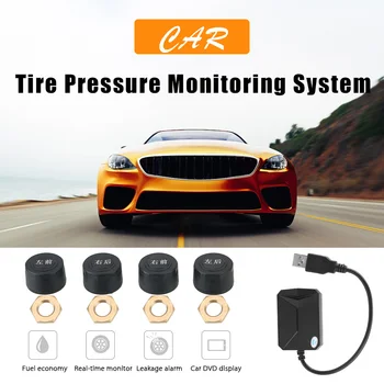 

LEEPEE 5V Internal Android Navigation Car Radio Display Alarm System USB Android TPMS 4 Sensors Tire Pressure Monitoring System