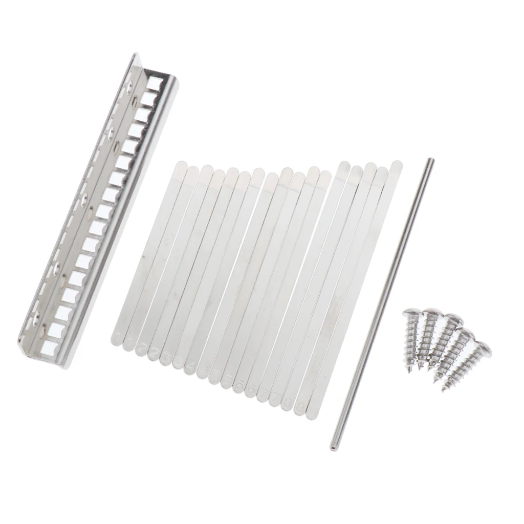 Durable Kalimba 17 Key DIY Thumb Piano Keys Saddle Replacement Parts Accs