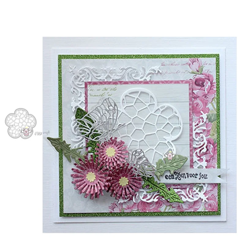 

Mmao ремесла металлические стальные Вырубные штампы Новый трещинный венок рамка трафарет для «сделай сам» скрапбукинг бумага/фото карты тиснение штампы