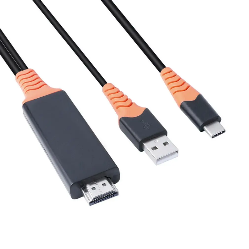 Usb type C к HDMI кабель телефон к HDMI ТВ зеркальное отображение 4 к 60 Гц Совместимость для samsung для MacBook Micro usb type C