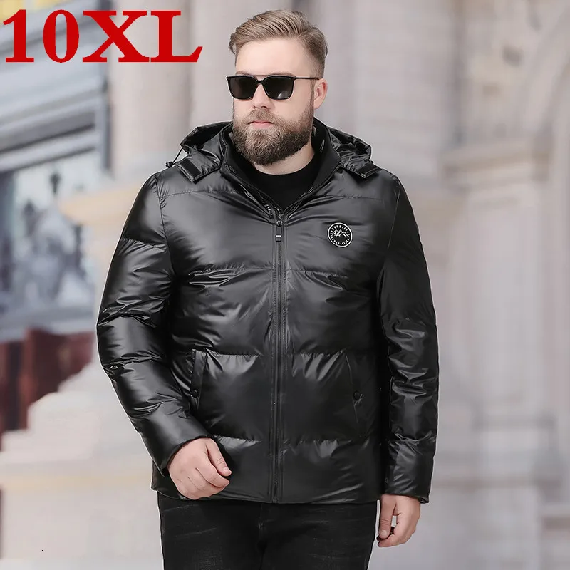 10XL9XL 8XL большой размера плюс теплая зимняя куртка мужская брендовая одежда мужское хлопковое осеннее пальто Качественная мужская парка