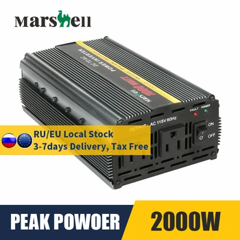 

Marshell MSI1000 Max 2000 Peak Power Car Power Inverter DC 12V to AC 220V Converter - MET Approved to ETL Standard