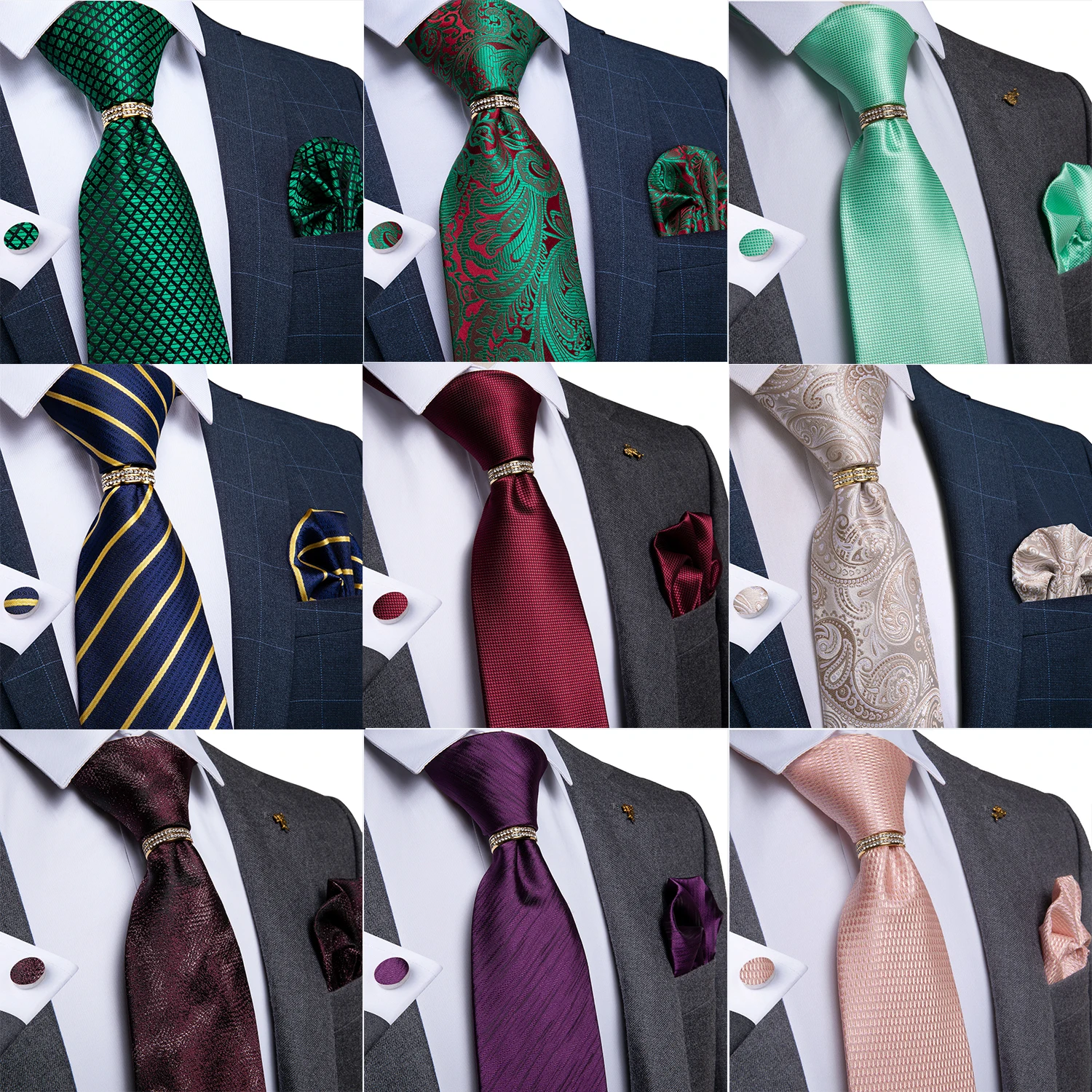 Men's Ties & Pocket Squares - Silk Ties & Pocket Scarves